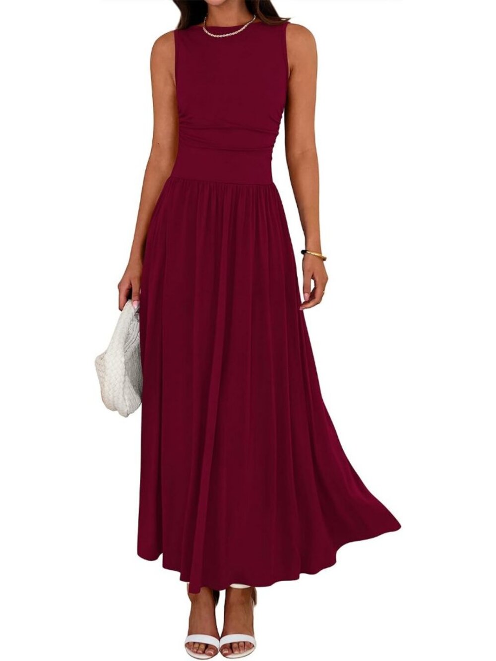 Summer Sleeveless Maxi Dress for Women - Casual Boho Style, Perfect for Beach